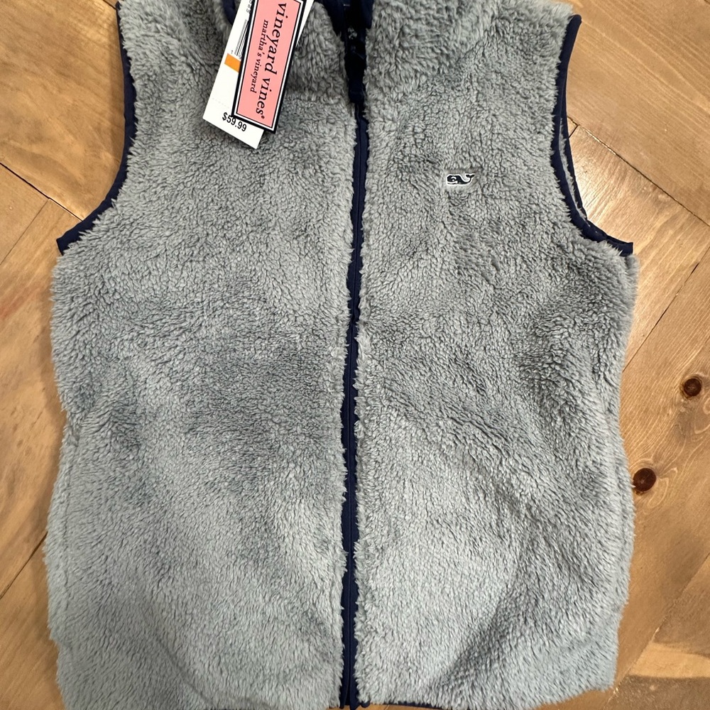 Vineyard Vines Gray Fleece Vest